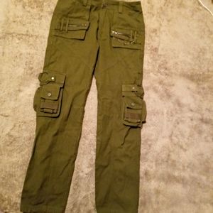 Women's Green Cargo Pants